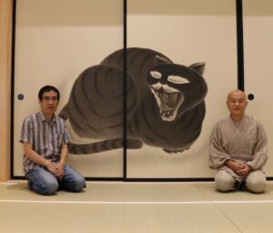 和尚と藤井先生の写真